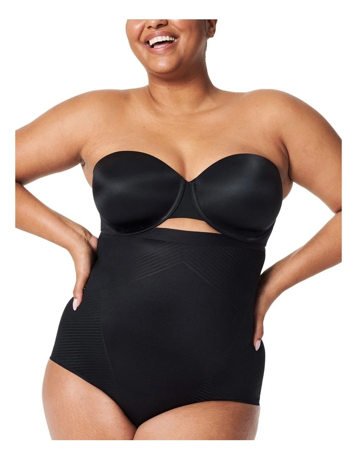 Thinstincts 2.0-High-Waisted Brief in Black image 1