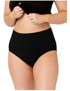 Seamless Smoothies Recycled Full Brief 2 Pack in Black