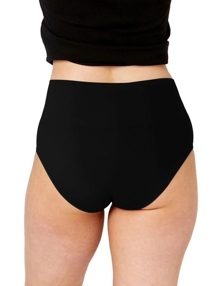 Seamless Smoothies Recycled Full Brief 2 Pack in Black image 2