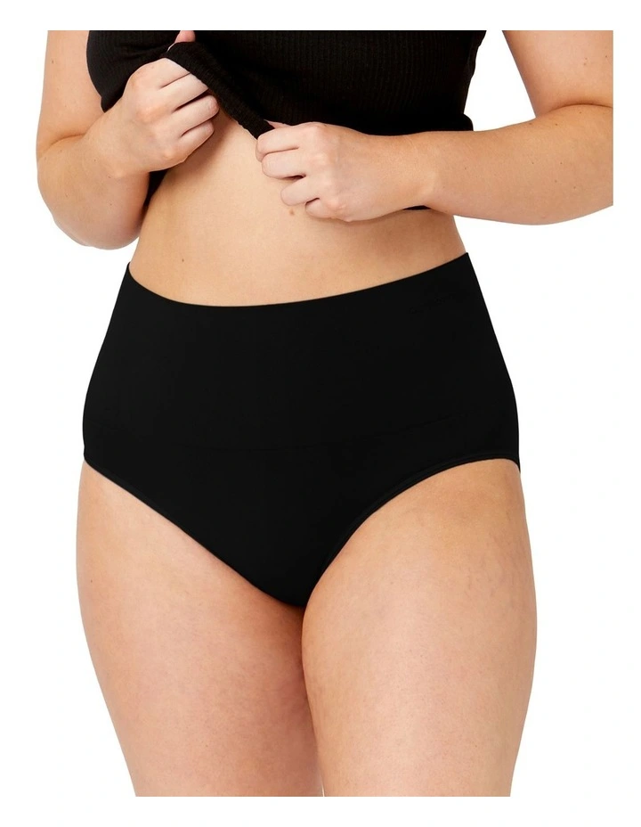Seamless Smoothies Recycled Full Brief 2 Pack in Black image 2