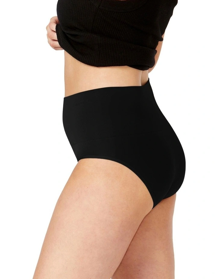 Seamless Smoothies Recycled Full Brief 2 Pack in Black image 3