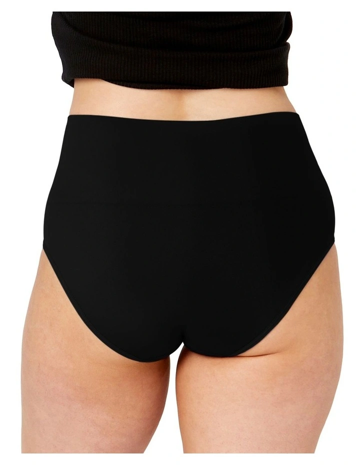 Seamless Smoothies Recycled Full Brief 2 Pack in Black image 3