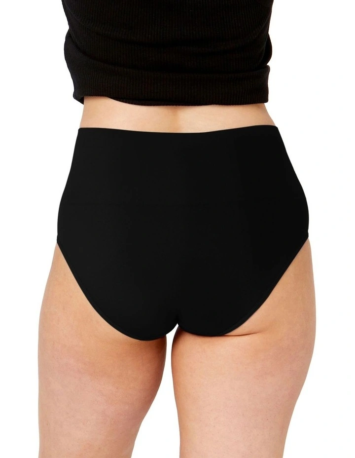 Seamless Smoothies Recycled Full Brief 2 Pack in Black image 3
