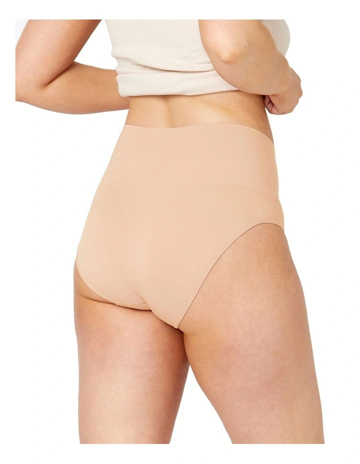 Seamless Smoothies Recycled Full Brief 2 Pack in Rose Beige image 2