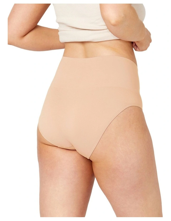 Seamless Smoothies Recycled Full Brief 2 Pack in Rose Beige image 2