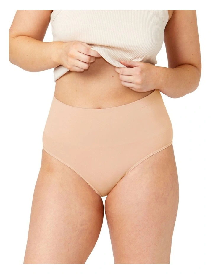 Seamless Smoothies Recycled Full Brief 2 Pack in Rose Beige image 3