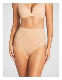 Complete Grip Waisted Brief in Nude