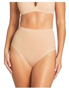 Complete Grip Waisted Brief in Nude