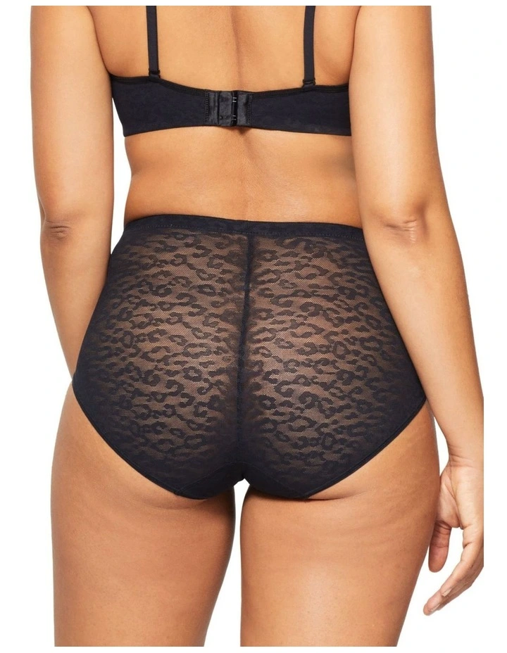 Lace Supreme Shaping Brief in Black image 2