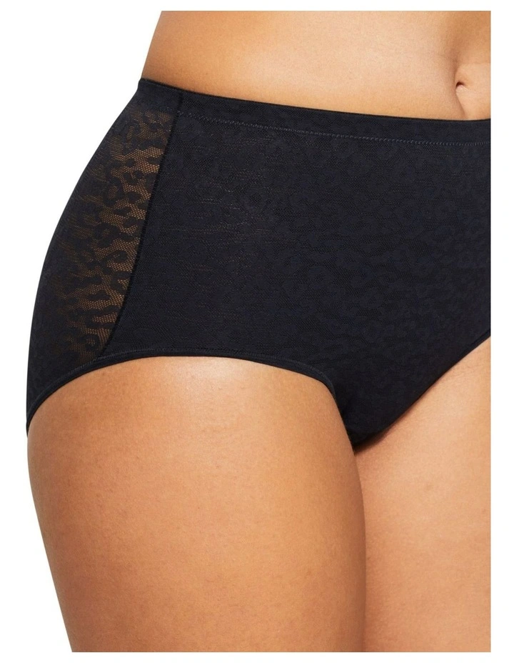 Lace Supreme Shaping Brief in Black image 3