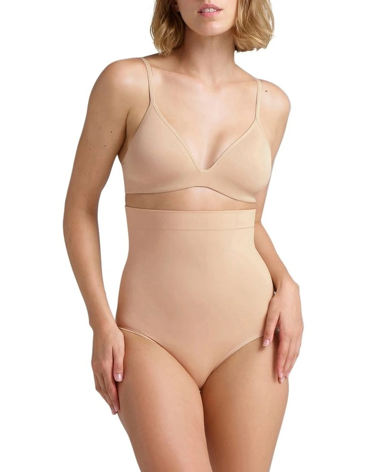 Powerlite High Waisted Brief in Beige image 1
