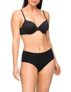 Body Light Waisted Brief in Black