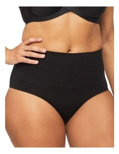Bamboo Essentials Waisted Brief in Black