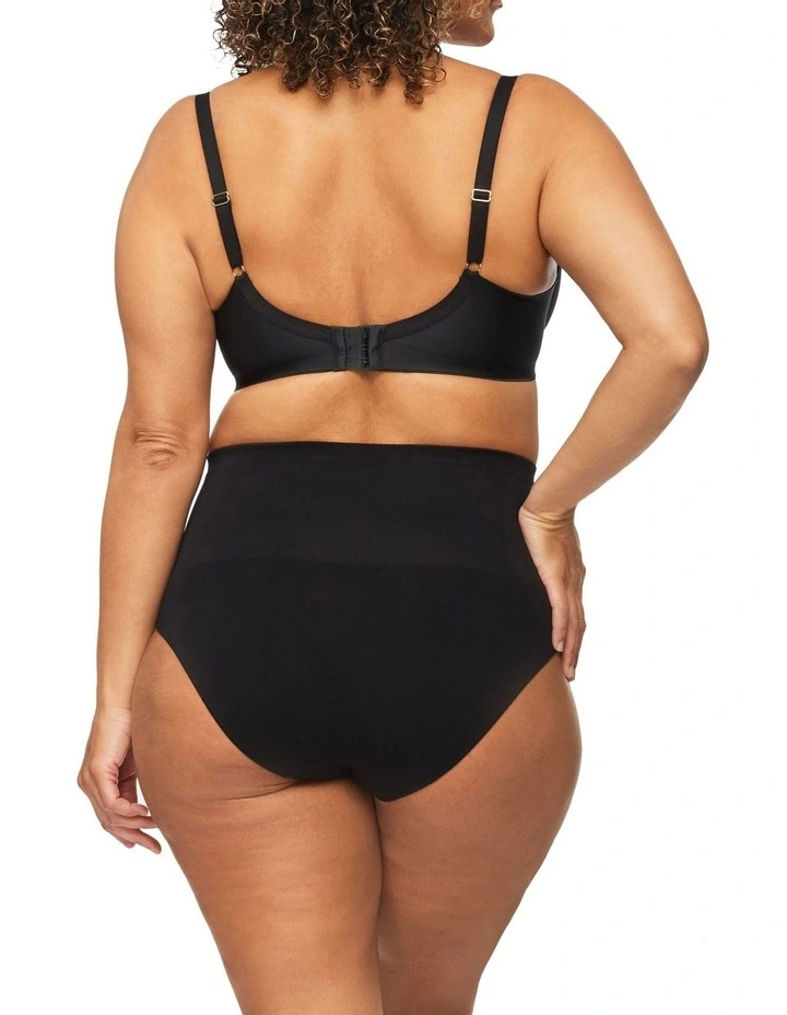 Bamboo Essentials Waisted Brief in Black image 4