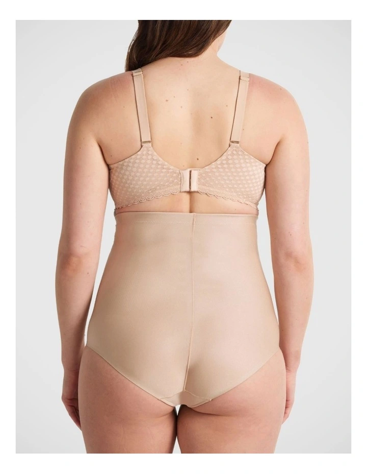 X-Factor High Waisted Brief in Warm Taupe image 3