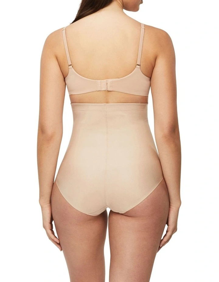 X-Factor High Waisted Brief in Warm Taupe image 4