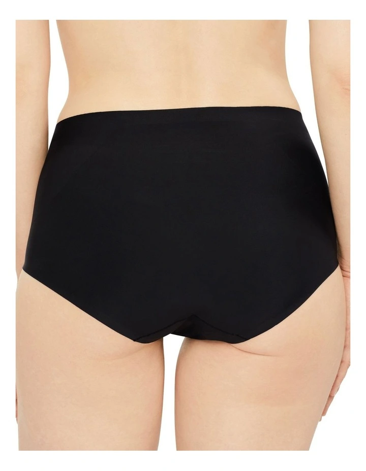 Revive Smooth Waisted Brief in Black image 3