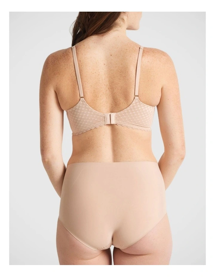 Revive Smooth Waisted Brief in Beige image 2