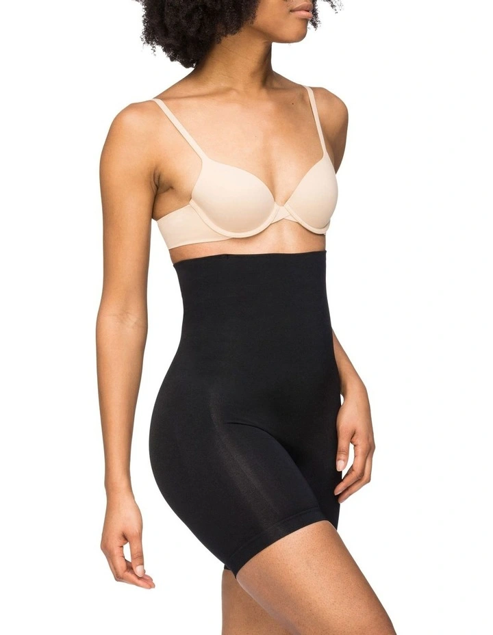 Seamless Seduction High Waisted Bike Short in Black image 2