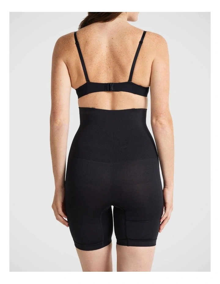 Seamless Seduction High Waisted Bike Short in Black image 3
