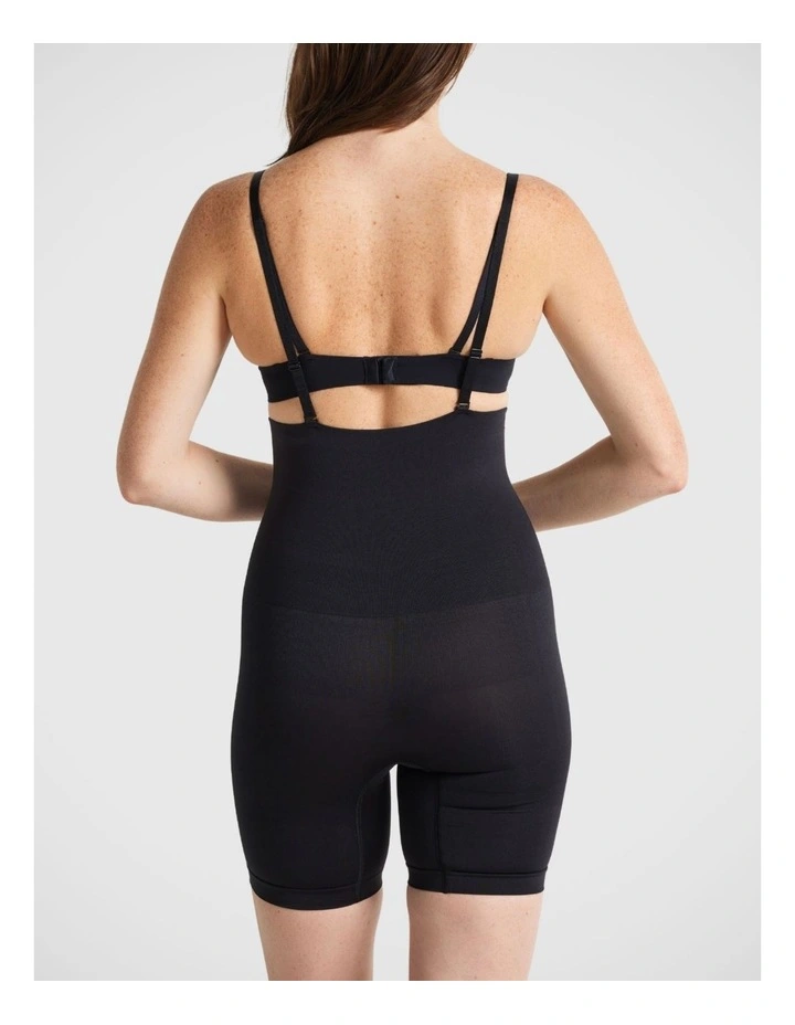 Seamless Seduction High Waisted Bike Short in Black image 4