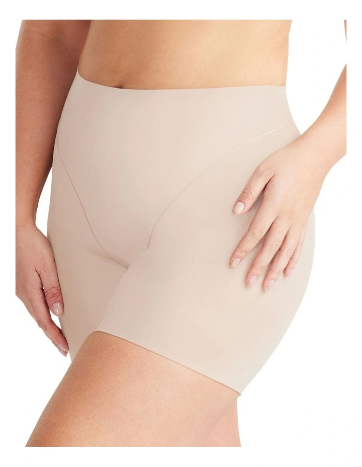 Sheer Infinity Waisted Short in Beige image 2