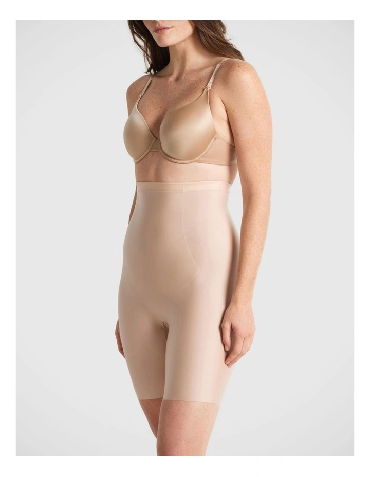 No VPL High Waisted Thigh Shaper in Beige image 2
