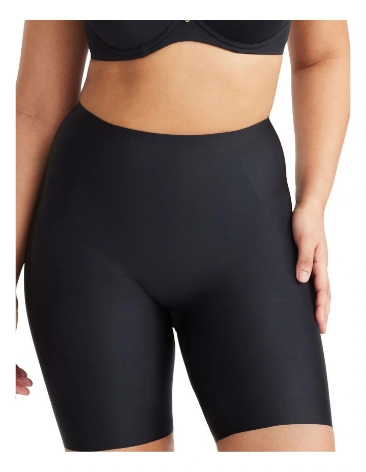No VPL Waisted Thigh Shaper in Black image 1