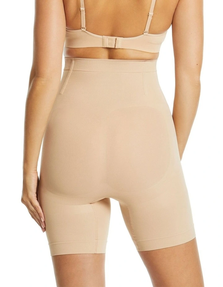 It's A Cinch Hi Waisted Mid Thigh Short in Rose Dust image 2