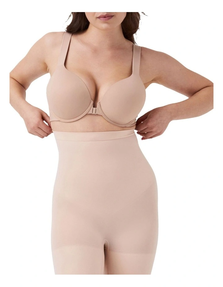 Scuplt Seamless Power High-waisted Mid-thigh Short In Beige image 1