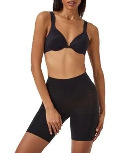 Sculpt Seamless Power Mid-Thigh Short In Black