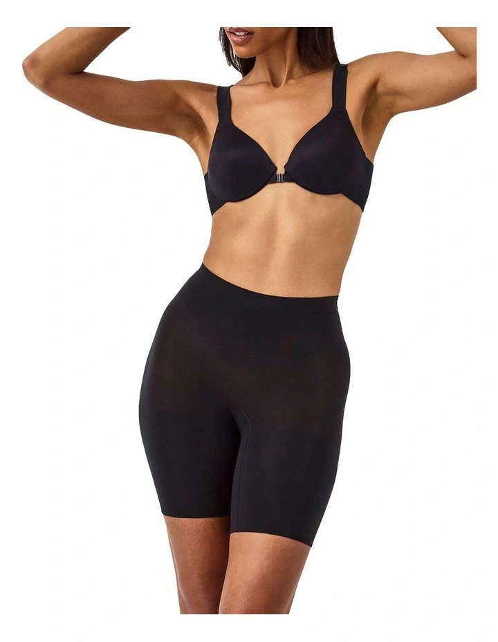 Sculpt Seamless Power Mid-Thigh Short In Black image 4