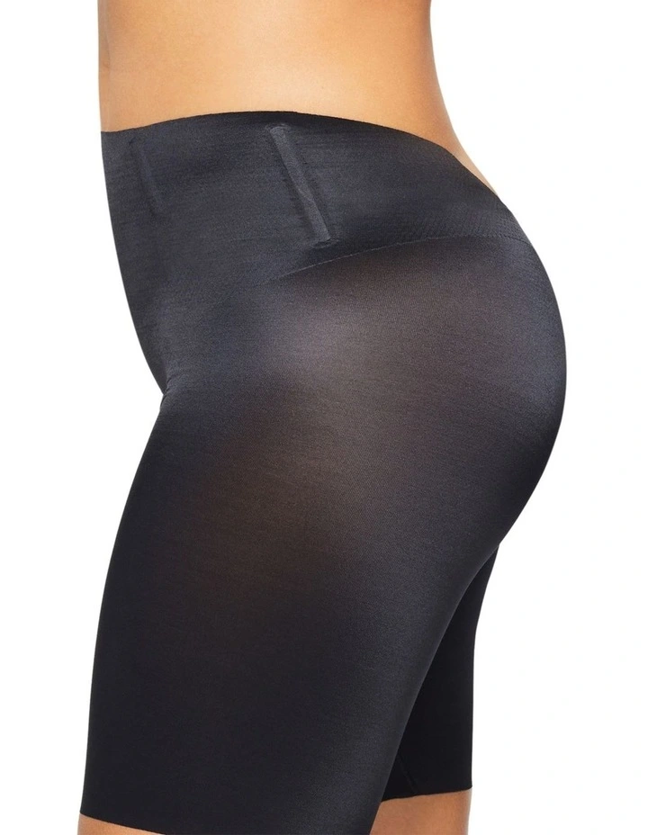 Plunge Back Thigh Shaper in Black image 4