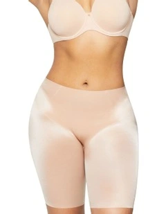 Plunge Back Thigh Shaper in Warm Taupe