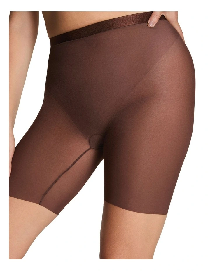 Supersmooth Sheersense Mid-Thigh Shorts in Brown image 3