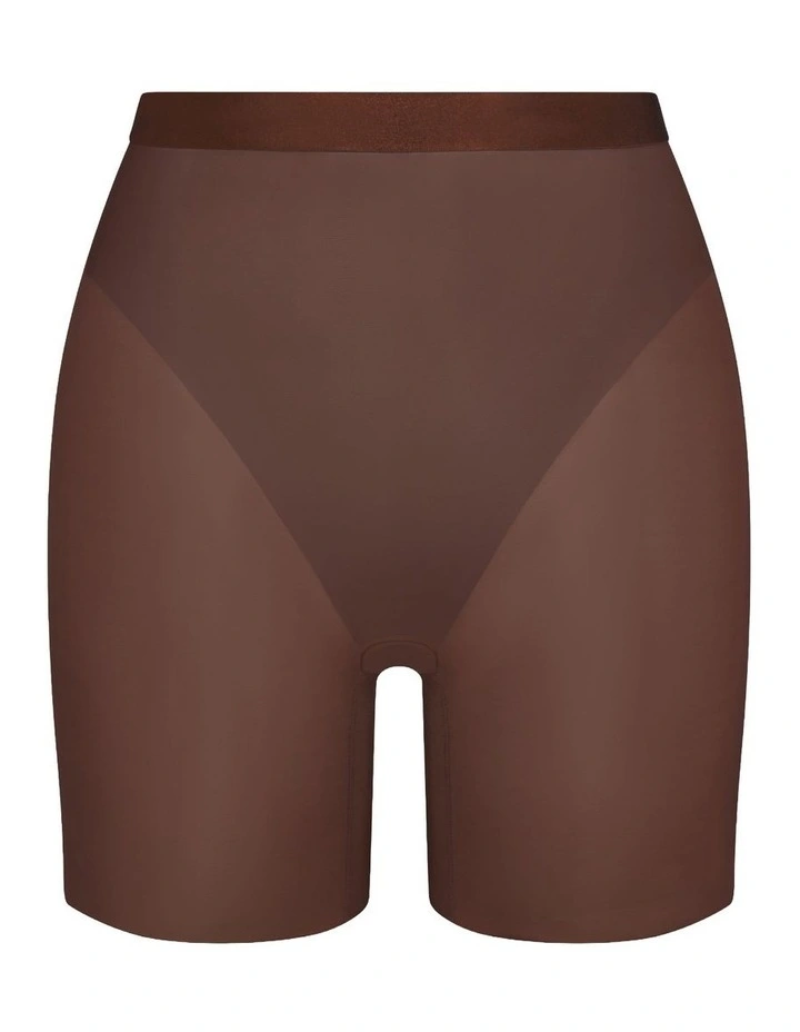 Supersmooth Sheersense Mid-Thigh Shorts in Brown image 4