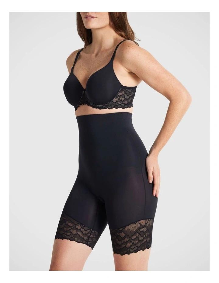 Sculpted Lace High Waisted Thigh Shaper image 2