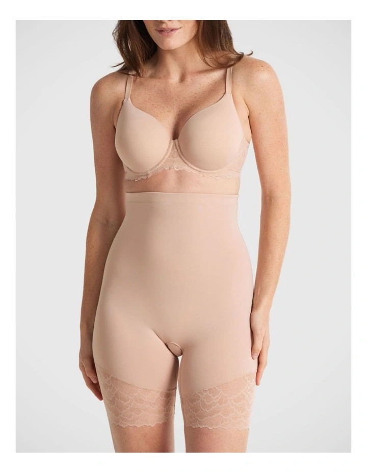 Sculpted Lace High Waisted Thigh Shaper image 1