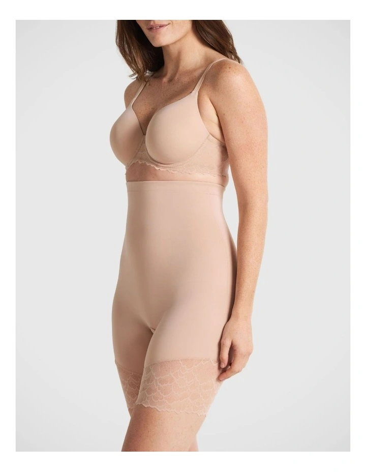 Sculpted Lace High Waisted Thigh Shaper image 2