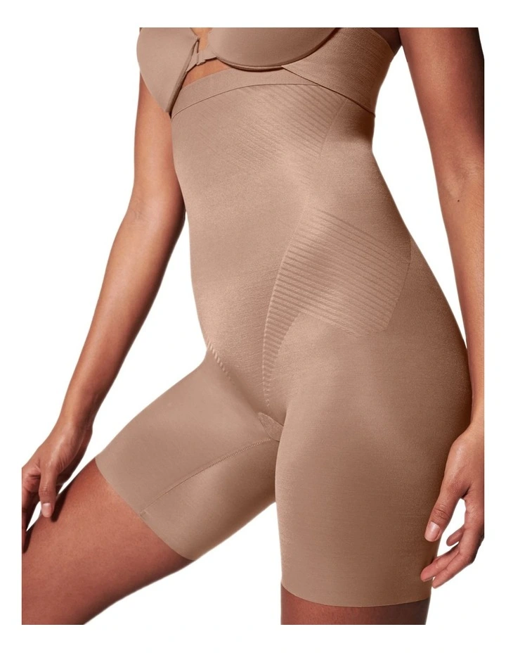 Shape™ Invisible High-waisted Mid-thigh Short in Beige image 5