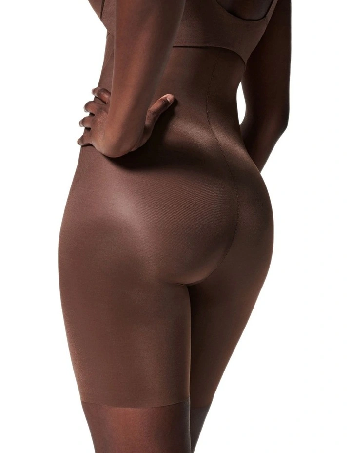Shape™ Invisible High-waisted Mid-thigh Short in Brown image 2