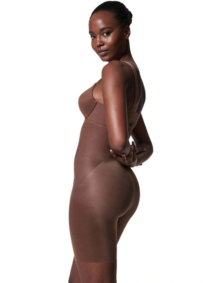 Shape™ Invisible High-waisted Mid-thigh Short in Brown image 3