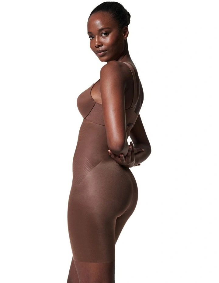 Shape™ Invisible High-waisted Mid-thigh Short in Brown image 4