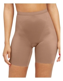 Shape™ Invisible Mid-thigh Short in Brown