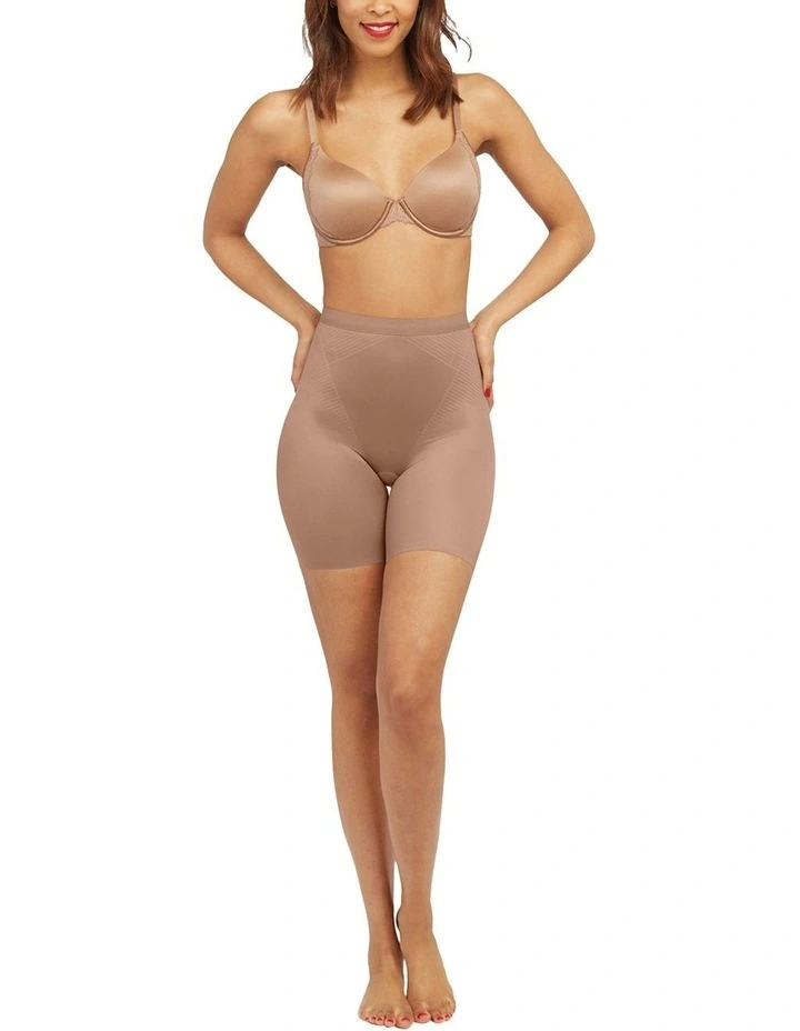 Shape™ Invisible Mid-thigh Short in Brown image 4
