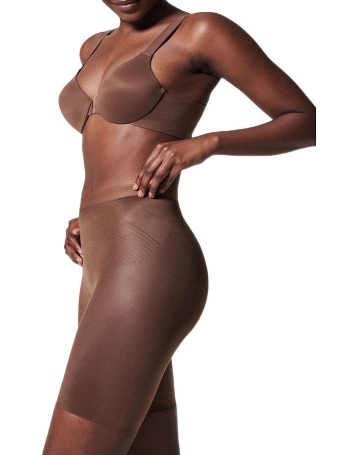 Shape™ Invisible Mid-thigh Short in Brown image 2