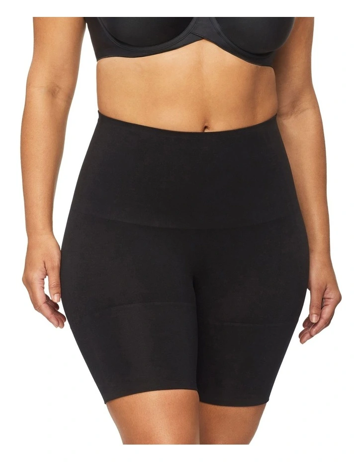 Bamboo Essentials Waisted Shaper Short in Black image 1