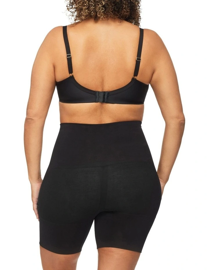 Bamboo Essentials Waisted Shaper Short in Black image 4
