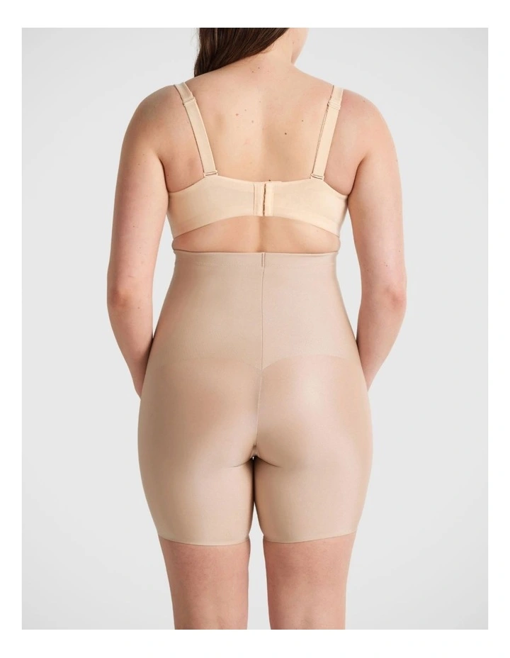 X-Factor High Waisted Thigh Shaper In Warm Taupe image 2