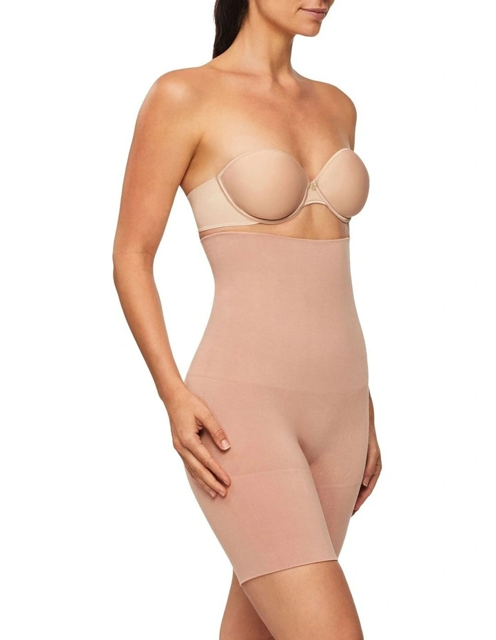 Bamboo Essentials High Waist Thigh Shaper in Mahogany image 2